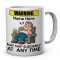 Personalised Warning Mug - May Nap Suddenly at Any Time - Fun Ceramic Gift - 10oz, Dishwasher & Microwave Safe