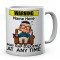 Personalised Warning Mug - May Nap Suddenly at Any Time - (design 4) Fun Ceramic Gift - 10oz, Dishwasher & Microwave Safe