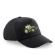 Child's Cap With Embroidered Tractor( Green/Yellow) (B10b )