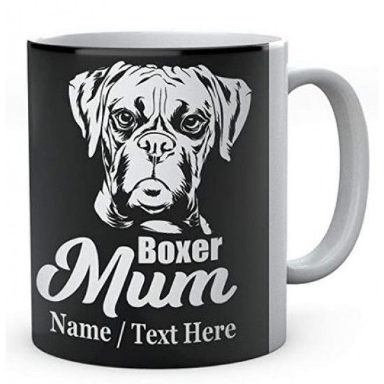 Boxer Dog Mum - Personalised Name Mug