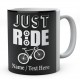  Just Ride -Personalised Ceramic Cycling Mug