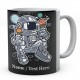 Astronaut Ice Cream Space Mug-Personalised 