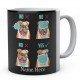 Bulldog Wearing Mask Correctly Personalised English Bulldog Novelty Mug