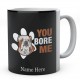 Bulldog You Bore Me  Personalised English Bulldog Novelty Mug