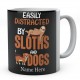 Easily Distracted By Sloths Personalised Novelty Ceramic Mug 