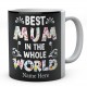 Best Mum In The Whole World Personalised Novelty Ceramic Mug 