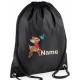 Embroidered Personalised Baby Deer Gym Bag