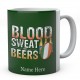 Personalised Blood Sweat And Beers Ireland Rugby Mug