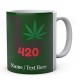  Weed 420 Pipe - Personalised Name Mug