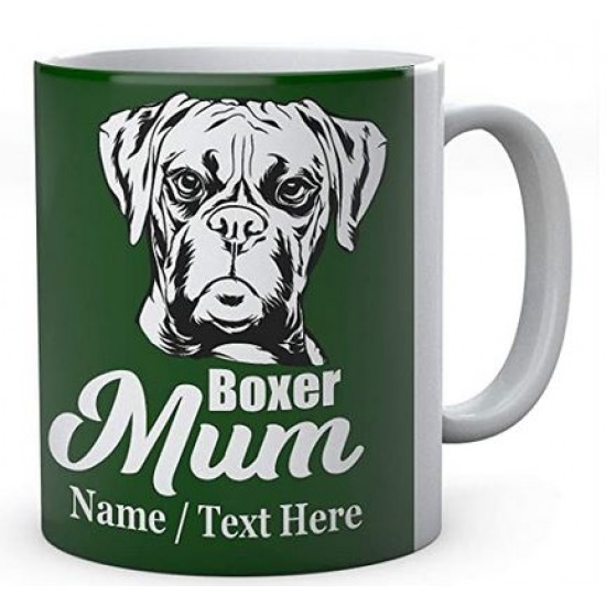 Boxer Dog Mum - Personalised Name Mug