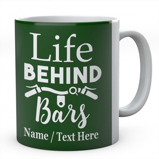 Life Behind Bars-Cycling Personalised Mug