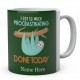 I Got So Much Procrastinating Done Today Personalised Sloth Ceramic Mug 