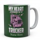 My Heart Belongs to A Trucker Ceramic Mug 