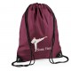 Personalised Embroidered Karate Drawstring Gym Bag.