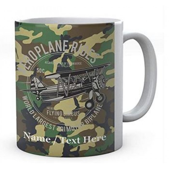 Aeroplane Ride World Largest Trimotor Biplane -Ceramic Mug 