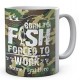 Born to Fish Forced to Work - Fishermen's Personalised Ceramic Mug