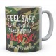 Feel Safe At Night Sleep With A Nurse-Personalised Name Ceramic Mug