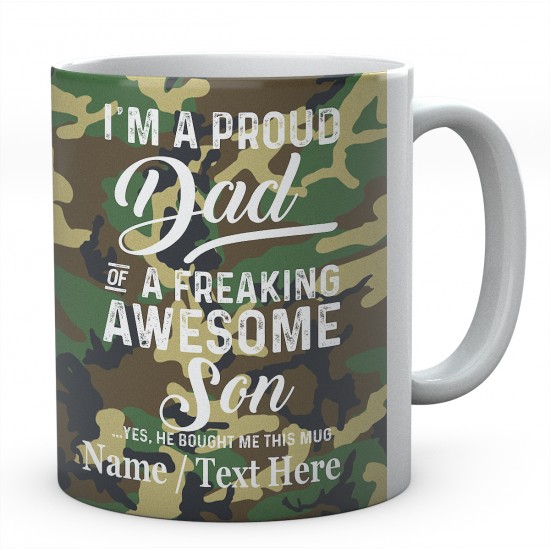 I'm A Proud Dad of A Freaking Awesome Son Yes...Printed Mug