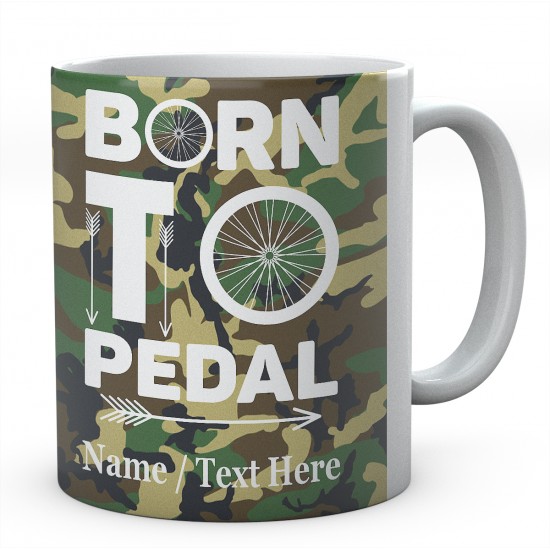 Born to Pedal Bike Personalised Mug