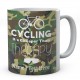 Cycling It's Cheaper Than Therapy-Personalised Mug