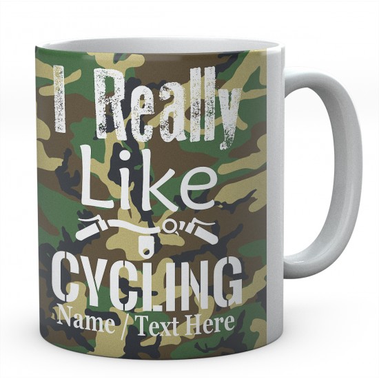  I Really Like Cycling-Personalised Cyclist - Bicycle Mug