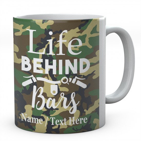 Life Behind Bars-Cycling Personalised Mug