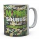 Don't Mess With Mama Saurus You'll Get Jurasskicked Personalised Novelty Ceramic Mug 