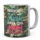 I'm A Registered Nurse And  A Cool Mum Nothing Scares Me And Personalised Novelty Ceramic Mug 