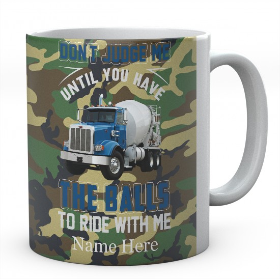 Don't Judge Me Until You Have The Balls To Ride With Me Ceramic Mug 