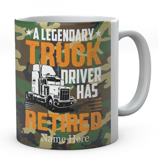A Legendary Truck Driver Has Retired Ceramic Mug 