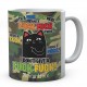 Personalised With A Fuck Fuck Here Cat Mug