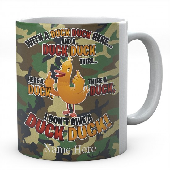 Personalised Duck Duck Ceramic Mug