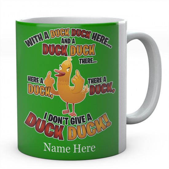 Personalised Duck Duck Ceramic Mug