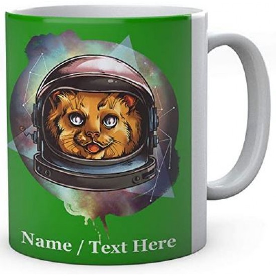 Cosmic Space Kitty - Personalised Ceramic Mug