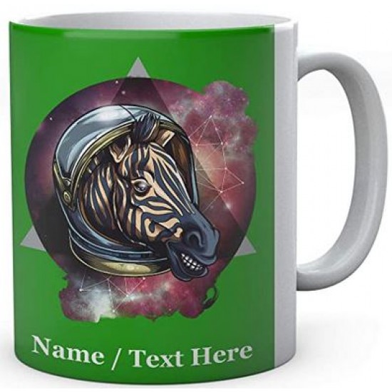 Cosmic Space Zebra - Personalised Ceramic Mug