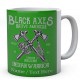  Black Axes Native American Indian Warrior - Ceramic Mug