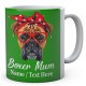  Funny Boxer Mum Mug Customised With Name Ceramic Mug