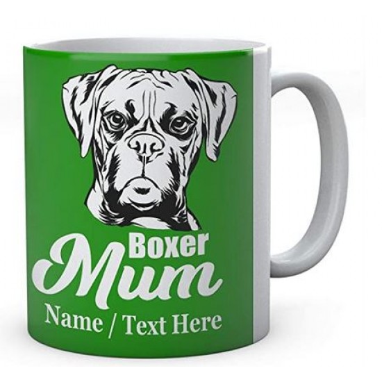 Boxer Dog Mum - Personalised Name Mug