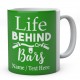 Life Behind Bars-Cycling Personalised Mug