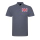 Embroidered Union Jack onto Unisex Polo Shirt