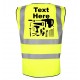 Printed Personalised Kids Tool Design Hi vis vest/waistcoat Printed safety high visibility vests or jackets with your text printed vests