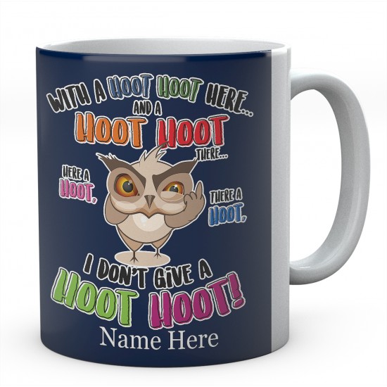 Personalised  Hoot Hoot There Owl Mug