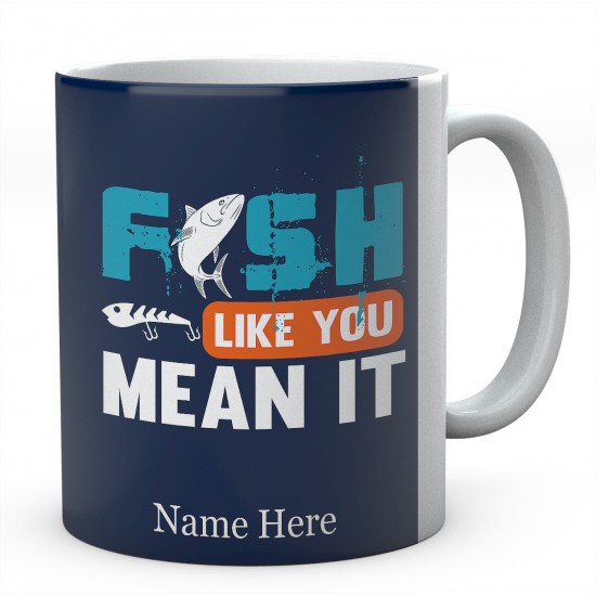 All It Takes To Make Me Happy Is Fishing-Personalised Mug