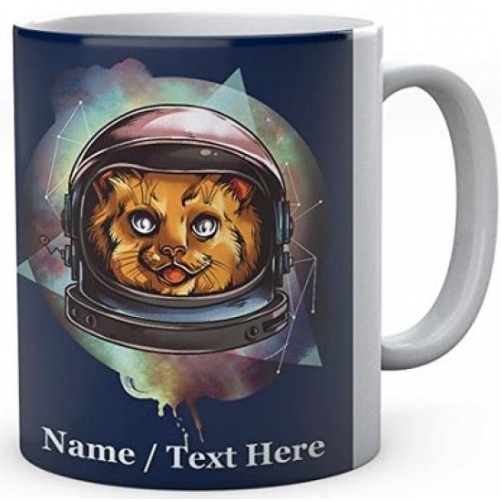 Cosmic Space Kitty - Personalised Ceramic Mug