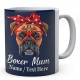  Funny Boxer Mum Mug Customised With Name Ceramic Mug