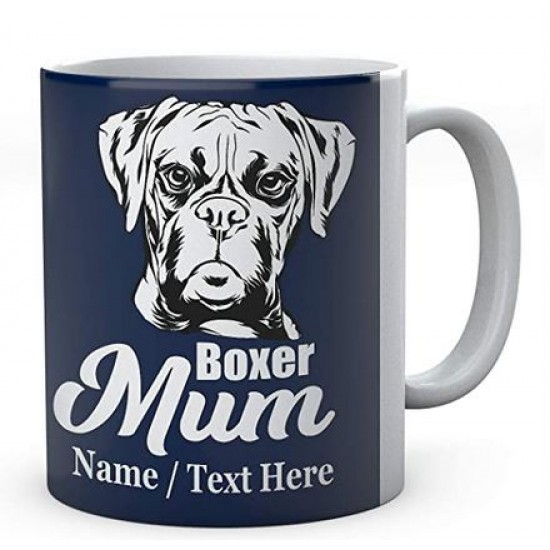 Boxer Dog Mum - Personalised Name Mug