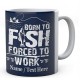 Born to Fish Forced to Work - Fishermen's Personalised Ceramic Mug