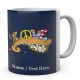 Peace Love-Personalised Mug