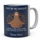 Give Me The Strenght To Walk Away From Stupid People Without Slapping Them Personalised Sloth Ceramic Mug 