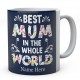 Best Mum In The Whole World Personalised Novelty Ceramic Mug 